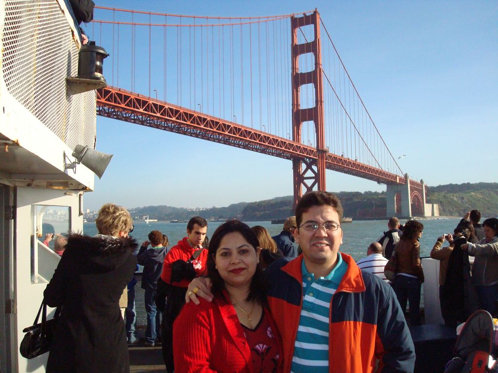 We are in Ship at Golden Gate, San Francisco, California