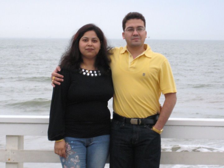 With my Wife at Galveston, Houston, US
